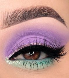 Carnaval Make-up, Makeup Cantik, Purple Eye Makeup, Colorful Eye Makeup