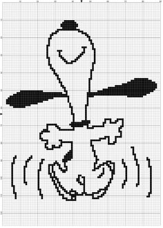 a cross stitch pattern with an image of a bird on it's head, and the