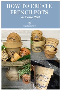 how to create french pots in 4 easy steps with pictures and text overlays