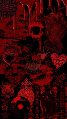 an image of some red and black artwork