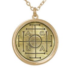 John Dee Enochian AGLA Pendant and Chain - custom diy cyo personalize gift idea Customizable Spiritual Round Pendant Necklace, Customizable Round Pendant Necklace With Spiritual Style, Customized Gold Necklace With Round Pendant, Customizable Gold Necklace With Round Pendant, Symbolic Gold Necklaces For Personalized Gifts, Customizable Symbolic Gold Jewelry, Chaos Magic, Chains Jewelry, Pocket Watch