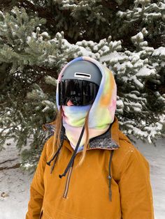 Hand made fleece hood for chilly days on the mountain Style it how you want! The hood fits over ski/snowboard helmets sizes XS-XL. Shredding isn't your thing? No worries! Hoods can be worn without a helmet, too! There are strings on every hood to help you cinch and adjust it to fit how you want. Made from 100% Polyester Anti-Pill Plush Fleece Fabric. Wash on cold and lay flat to dry. If needed, dry on low heat. Mountain Style, Black Hood, Fleece Fabric, Lay Flat, Caps Hats