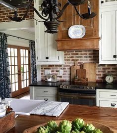 the kitchen is clean and ready to be used for cooking, but it's still in use