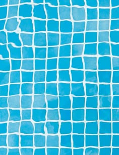 a blue swimming pool with white squares on it