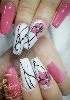 Red Nail Art, Rose Nail Art, Trendy Nail Art Designs, Nails Design With Rhinestones, Pink Nail Art