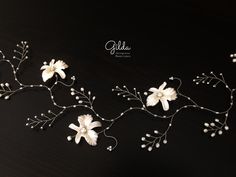 In this new DIY tutorial I will tell you how to make a wedding hair accessories for your future event. Today we will make bridal hair vine from beads, flowers and wire that will fits any bridal hair styles  #gilda #jewelry #howtomake #handmade #diy #hair #vine #wedding #bridal #accessory #GildaWorkshop #tutorial