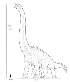 a drawing of a dinosaur that is standing up