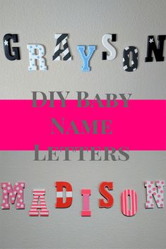 the word madison is made up of different types of letters and numbers that spell out their name