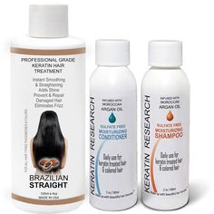 PRICES MAY VARY. Introducing the Real BRAZILIAN STRAIGHT Keratin Hair Treatment, now available in the US. Crafted by Ultimate Experts, this treatment is designed to effectively straighten and treat all hair types, ranging from 1a to 4c, including natural, bleached, and colored hair. Unlike other products, the Real BRAZILIAN STRAIGHT eliminates the need for a mask and won't dry out your hair. Enjoy maintenance-free, great-looking hair for 4-6 months, waking up every morning with fantastic results. This is a genuine Keratin treatment, outlasting Keratin masks that only last until the next wash. Indulge in the best Keratin treatment available—the Real BRAZILIAN STRAIGHT. Experience incredibly soft, shiny, and silky hair with professional results. Infused with Keratin proteins, Moroccan Argan, Keratin Blowout, Brazilian Keratin, Blowout Hair, Keratin Hair, Moisturizing Shampoo, Colored Hair, Treated Hair, Silky Hair, Damaged Hair