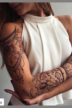 50+ Tattoo sleeve filler ideas for women Sleeve Filler Ideas, Tattoo Sleeve Filler Ideas, Sleeve Filler, Unique Half Sleeve Tattoos, Tattoo Sleeve Filler, 50 Tattoo