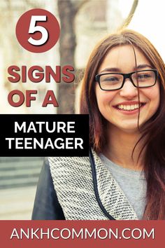 5 signs of a mature teenager. Help your teen daughter transition from a kid to an adult as fast as she can with these 5 tips to be a mature teenager from Ankhcommon. Tips and ideas for parenting teens and raising teenagers. #maturity #teenagers #parentingteens #raisingteenagers #adulthood #parenting Raising Teenagers, Teen Daughters, Teenage Daughters, Teen Quotes, Girl Problems, Parenting Blog, Parenting Teens