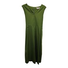 Embrace Sophistication With The Max Mara V-Neck Flared Midi Dress. The Sleeveless Style And Alluring V-Neck Add A Touch Of Allure, While The Flared Midi Skirt Exudes Elegance. Whether You're Going To A Cocktail Party Or A Special Event, This Dress Is Sure To Make A Stylish Statement. Max Mara V-Neck Flared Midi Dress In Green Cotton Color: Green Material: Cotton Condition: Excellent Signs Of Wear: No Retail Tag But Brand Tag On., No Visible Sign Of Wear., Unused Or Used Once, But As Good As New. Green Fitted Sleeveless V-neck Dress, Fitted Green Sleeveless V-neck Dress, Green Midi-length V-neck Dress For Formal Occasions, Green V-neck Midi Dress For Formal Occasions, Max Mara Dresses, Max Mara Dress, Flared Midi Skirt, Gold Cocktail Dress, Midi Flare Skirt