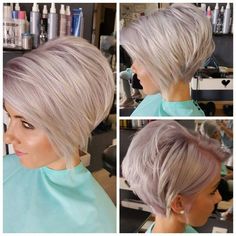 Gray Hair Cuts, Modern Haircuts, Cute Hairstyles For Short Hair, Trending Hairstyles