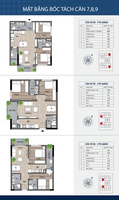 the floor plan for an apartment with three separate rooms and one bedroom, two bathrooms