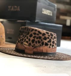 "All our hats are made to order ,we only use beaver Fur felts and we offer blends or 100%. The accessories as well as the bands that N.T.T.E uses for each individual customization are the result of a research of rare vintage pieces. N.T.T.E is a Fashion brand inspired from bohemian /rock n roll vibes . Each hat is a unique piece created from the research of vintage accessories and original designs, tailored specifically for each customer. Please before to order make sure to select your size and the base of your felt . Here some information about measuring head size. Place the string or tape around your head about 1/8\" above your ear, across the mid-forehead, completely circling your head. Hold the tape firmly, but not too tightly. Basically you need to measure your head exactly where the Mens Hats Fashion, Painted Hats, Riding Hats, Unique Hats, Hat Ideas, Denim Hat, Fancy Hats, Stylish Hats, Cowgirl Hats