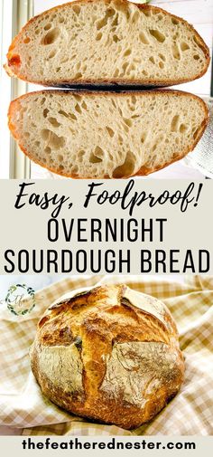 an easy foolproof overnight sourdough bread recipe