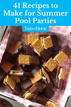 Splash into summer with recipes perfect for a pool party or picnic at the beach—from fun ice cream treats and decorated cookies to easy grilled pizza, fruit salads and refreshing drinks. Fun Summer Dinners For Kids, Food For Pool Day, Fun Pool Party Food, Fruit Picnic Ideas, Field Day Food Ideas, Easy Pool Party Desserts, Pool Party Themed Snacks, Summer Desserts Ideas, Packing Food For The Beach