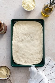 the dough is ready to be baked in the oven and put into the baking pan