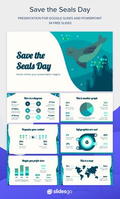 an info sheet with the words save the seas day written in blue and green colors