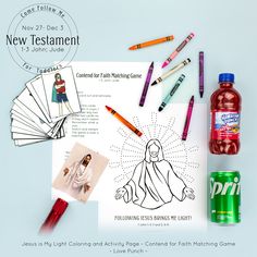 an image of jesus coloring and activity paper