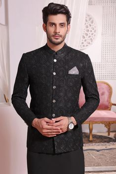 Men Prince Coat Premium Blended Fabric  Italian Thread  Simple & Decent Metal Buttons Finest Stitch Branded Design Custom Sizes are also available. Coat Men Wedding, Prince Coat For Men, Jodhpuri Suits For Men, Prince Coat, Wedding Dress Men, Coat Men, Computer Embroidery, Men Formal, Shalwar Kameez