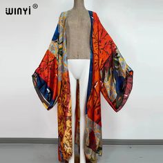 Kimono Kaftan Boho Soft Cardigan  Batwing Sleeve   Material : Rayon    Pattern Type : Print    Style : Young Style    Young Style : Bohemian     Silk feeling cardigan.about 135cm long.free size Stitch Cocktail, Kimono Kaftan, 90s Fashion Men, Boho Cardigan, Sweet Lady, Y2k Aesthetic Outfits, Soft Cardigan, Trendy Fashion Outfits, Pink Boho