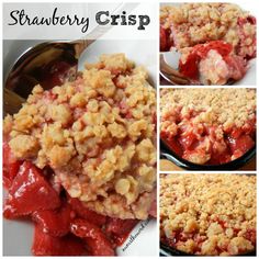 strawberry crumbler crisp is an easy dessert recipe