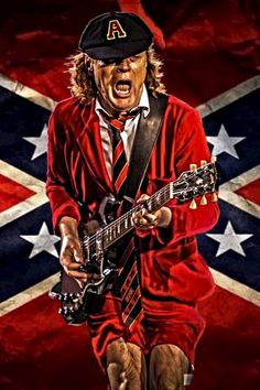 Airbrush Projects, Coolest Wallpaper, Band Covers, Arte Heavy Metal, Acdc Angus Young, Ac Dc Rock, Acdc Angus, Army Dogs, Rock Poster Art