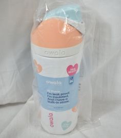 the packaging is wrapped in plastic and has an egg on it's back side