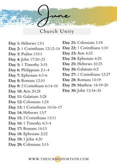 an image of the church united calendar