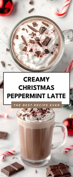 Image for Creamy Christmas Peppermint Latte Peppermint Latte Recipe, Christmas Latte Ideas, Peppermint Tea Latte, Peppermint Matcha, Peppermint Latte, Christmas Peppermint, Dairy Free Alternatives, Holiday Recipes Christmas, Chocolate Espresso