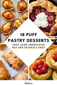 Cherry Pastry, Apple Ricotta, Puff Dessert, Rough Puff Pastry, Apple Puff Pastry