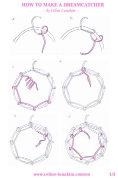 instructions for how to make a dream catcher