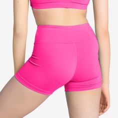 Microfiber High Waist For adult sizes, click here Raya Shorts-SL169 Solid Sport Shorts, Solid Color Training Bottoms Short, Summer Sports Bottoms Hip-length, Hip-length Bottoms For Sports In Summer, Solid Color Training Bottoms With Short Legs, Hip-length Summer Sport Bottoms, Pink High-stretch Sports Shorts, High Stretch Pink Sports Shorts, Pink High-waist High-stretch Shorts