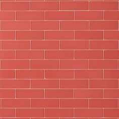 a red brick wall with white lines on it