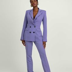 Brand New Never Worn In Original Packaging Elevated Power Suit Blazer That Consist Of A Tailored Double-Breasted Blazer With A Slim Fit And A Nipped-In Waist The Power Factor Lies In The Sharp Shoulders With Peaked Lapels Of The Blazer. It Also Includes Pockets On Each Side And On The Wearer's Left Chest At The Front, Along With Buttoned Cuffs At The Back. Fits True To Size #Meshki #Houseofcb #Bbxbrand House Of Cb, Power Suit, Double Breasted Blazer, Colored Blazer, Blazer Suit, Double Breasted, Suit Jacket, Jackets For Women, Jackets & Coats