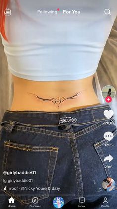 Cute tramp stamp Tatoos for womens, lower back tattoos, Butterfly tramp stamp, strength tattoo, tramp stamp tattoos classy, dainty tramp stamp, classy tramp stamp, tramp stamp cover up tattoos
#trampstamp # lowerbacktattoos #strengthtattoo
#japanesetattoos #japanesetattoosformen #DragonSleeveTattoos #japanesesleevetattoos Womens Lower Back Tattoos, Back Tattoos Butterfly, Hippe Piercings, Tramp Stamps, Tattoos Butterfly, Waist Tattoos, Hidden Tattoos, Stylist Tattoos