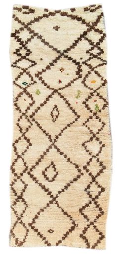 illuminate collective  handmade Vintage Moroccan Rug Down Easy - 3'2 x 8' - 0.97m x 2.44m Moroccan Style Rug, Beni Rugs, Traditional Weaving, Rugs Vintage, Brown Vintage, Vintage Moroccan Rugs, Types Of Rugs, Moroccan Rugs, Soft Rug