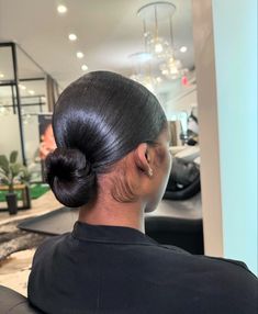 Ballerina Bun, Slicked Back Hair, Hair Laid, Hairstyles Braids, Sleek Hairstyles, Aesthetic Hair, Protective Hairstyles