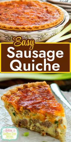 Easy Sausage Quiche Easy Sausage Quiche, Sausage Quiche Recipes, Quiche Easy, Breakfast Quiche Recipes Easy, Quiche Recipes Crustless, Best Quiche Recipes, Sausage Quiche, Breakfast Quiche Recipes, Quiche Recipes Easy