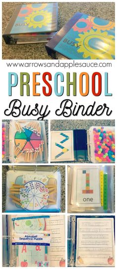 the back to school busy binders are organized and ready for use