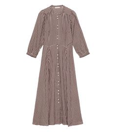 Marielle Dress - Delphine Plaid | DÔEN Bob Chapeau, Fashion Aesthetics, Sleep And Loungewear, Cotton Voile, Denim Coat, Lingerie Sleepwear, Sock Shoes, Three Quarter, Length Sleeve