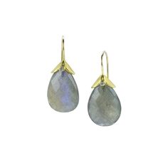 Barbara Heinrich Faceted Pear Shaped Labradorite Earrings | Quadrum Gallery Elegant Labradorite Teardrop Earrings, Elegant Teardrop Labradorite Earrings, Elegant Labradorite Drop Jewelry, Elegant Drop Labradorite Jewelry, Elegant Faceted Labradorite Jewelry, Labradorite Earrings, Rochester Ny, Yellow Gold Earring, White Diamonds