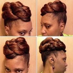 Destination Wedding Hairstyles, Updos For Natural Hair, Cute Updos, Wedding Hairstyles For Girls, Crown Braid Updo, Short Natural Hair, Simple Updo, Easy Updo Hairstyles