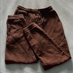 Pretty Wrinkled But Brand New Zara Casual Relaxed Fit Sweatpants, Zara Loungewear Bottoms With Pockets, Zara Casual Sweatpants For Fall, Zara Cotton Loungewear Pants, Zara Relaxed Fit Bottoms, Zara Cotton Lounge Pants, Brown Loungewear Bottoms With Pockets, Zara Bottoms For Fall Loungewear, Brown High-waist Bottoms For Loungewear