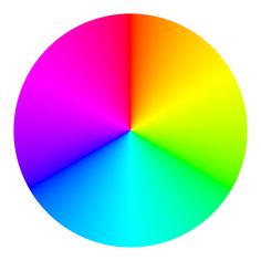 the color wheel is shown with different colors