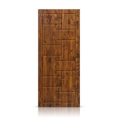 a wooden door on a white background with clippings to the bottom and bottom