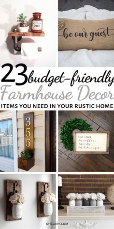 farmhouse decor ideas that are easy to make