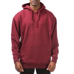 The Pro Club comfort pull over hoodie is a classic for any wardrobe with a relaxed fit crafted from durable and soft fleece for ultimate comfort. FEATURES CLASSIC STYLE - Heavyweight fabric featuring hood with adjustable drawcord and front kangaroo pouch pocket will keep you comfortable, warm, and casual in this everyday look. PERFECT FIT - Relaxed fit throughout with rib cuffs and waistband made with lycra for a fitted look and casual style for everyday wear. COMFORT - Constructed with soft and Pro Club, Pull Over Hoodie, Basic Sweatshirt, Mens Hooded, Kangaroo Pouch, Cool Sweaters, Mens Outerwear, World Famous, Comfortable Fashion