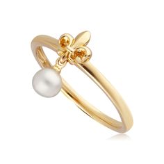 Gemondo jewellery's Extraordinary Collection for Extraordinary Women tells visual stories of heroic females to inspire a new generation of strong and empowering women. This 9ct gold ring inspired Joan of Arc features a dangling pearl suspended from a Fleur De Lis motif to add power and elegance to your ring stack. A quick buff with a jewellery cleaning cloth will remove metal tarnishes and keep gemstones looking glossy. Please avoid contact with perfumes, cosmetics or chemicals. Luxury Formal Rings With Pearl Drop, Pearl Jewelry Gift, Extraordinary Women, Joan Of Arc, Snake Jewelry, Ring Stack, Garnet Jewelry, Cleaning Jewelry, Womens Jewelry Rings